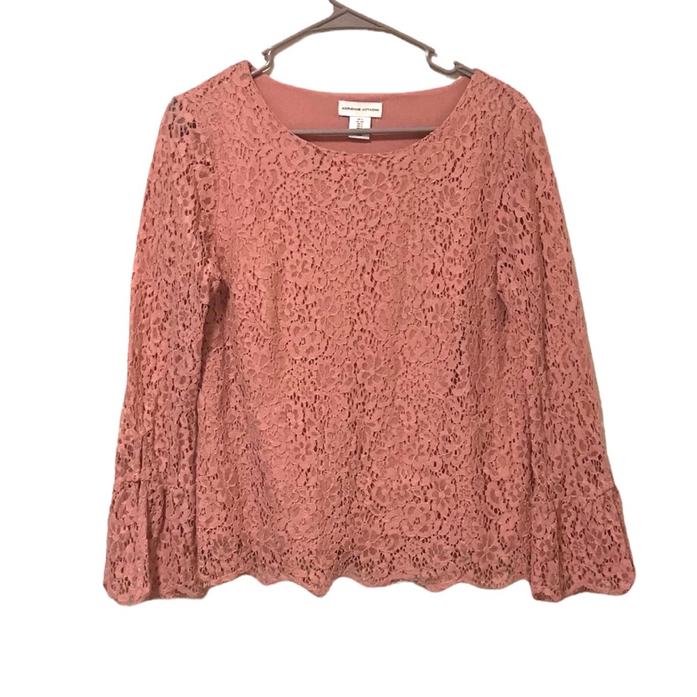 Adrienne Vittadini Peony Lace Top